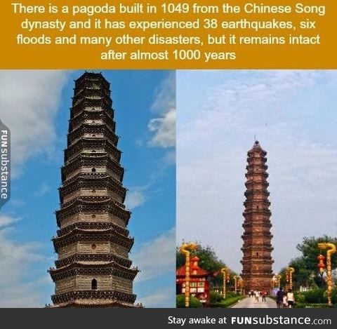 Pagoda can survive any earthquake