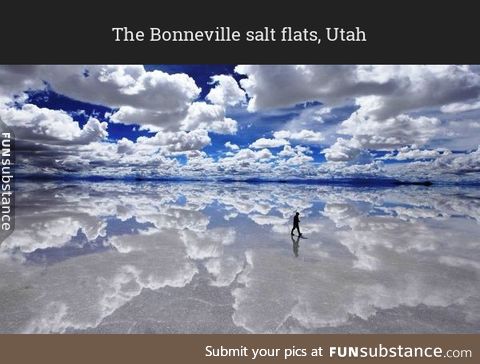 Like he's walking on water