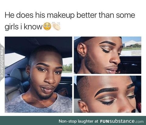 Guy's makeup talent