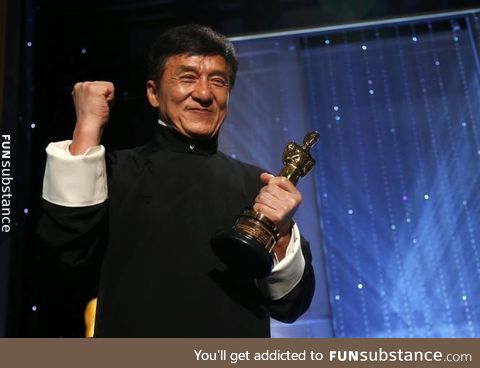 Five decades and 200 films later, Jackie Chan 'finally' wins Oscar