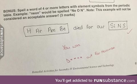 Amazing science teacher