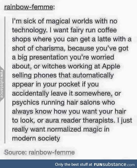 I wish I still had time to write, this would be fun.