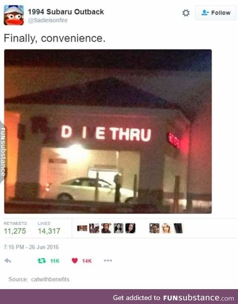 I'll take a weird af death on the go