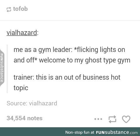 No it's a ghost type gym