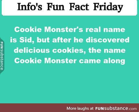 fun fact friday! I was being semi-sarcastic here but his name is/was sid