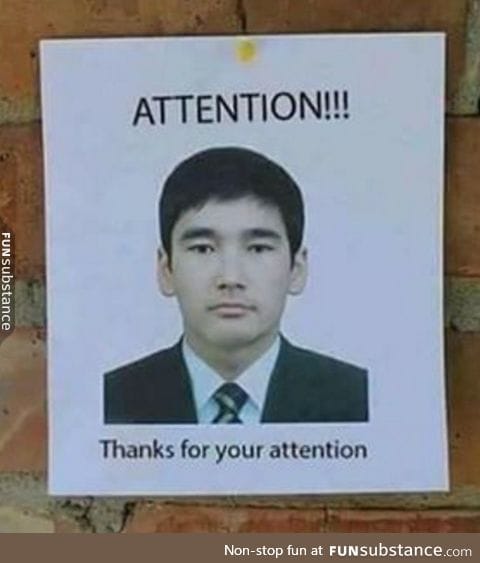 You have my attention