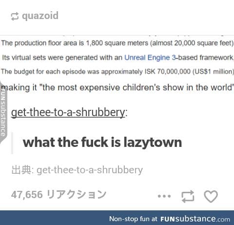 Lazy Town is a mess