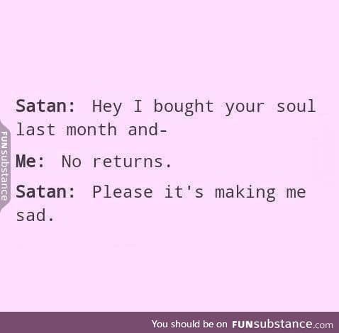 Poor satan