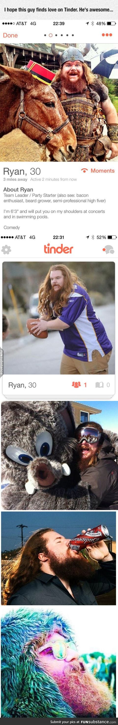 A legendary tinder profile