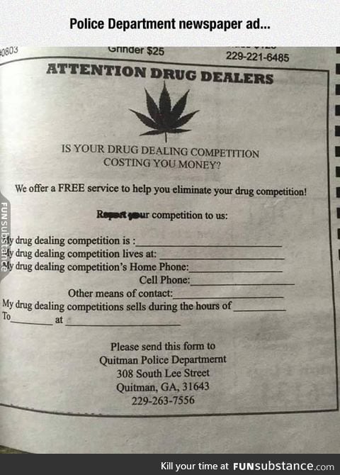 Nicely played, police department