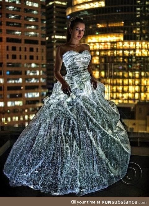 Fibre optic dresses are amazing