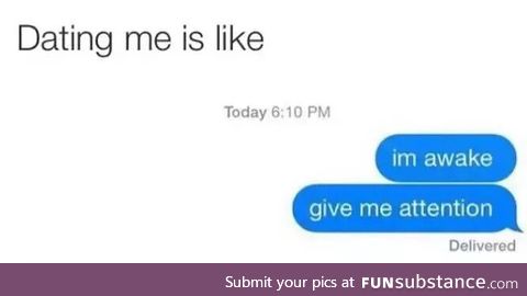 Be clingy