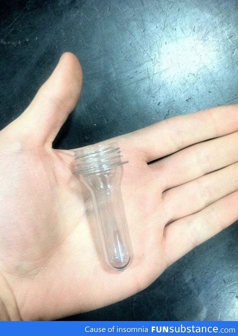 Soda bottle before compressed air is added