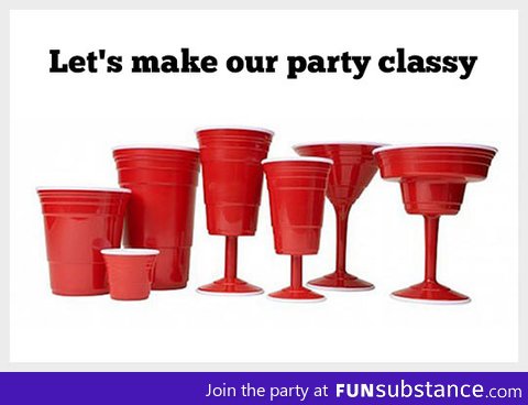 Cups for a classy party