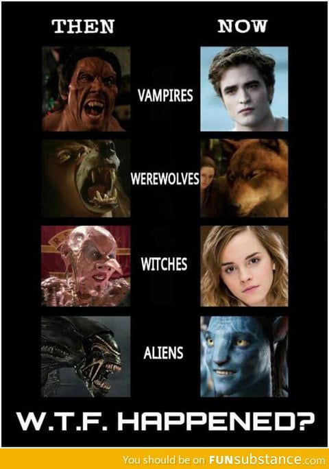 Creatures, then and now