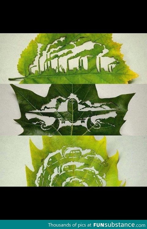 Awesome leaf art