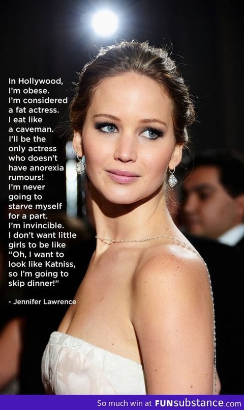 Respect for Jennifer Lawrence