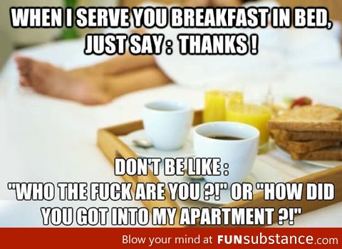 Just say thanks