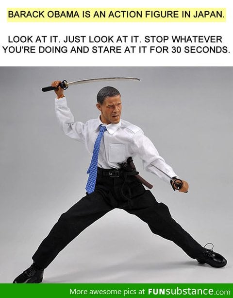 Japanese Obama action figure
