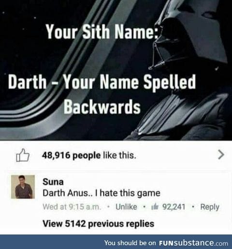 Darth who?