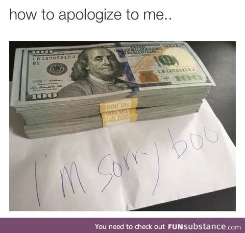 Perfect apology