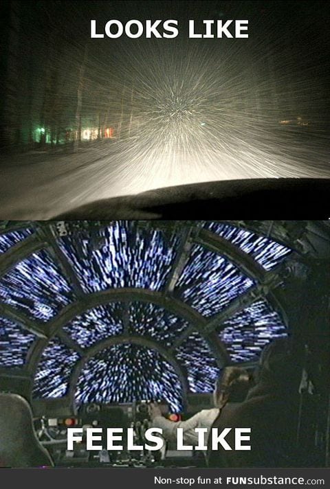 Driving during a snow storm