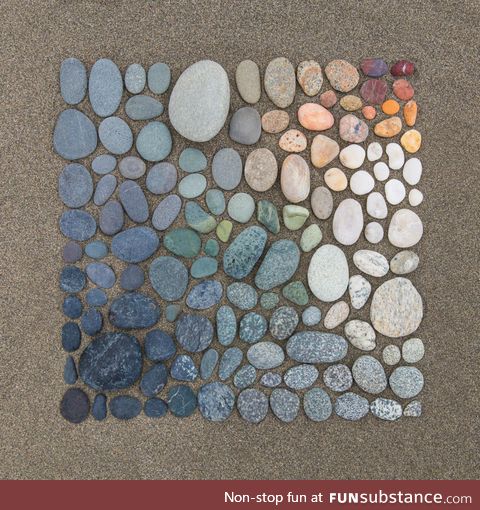 Oddly satisfying beach rocks!