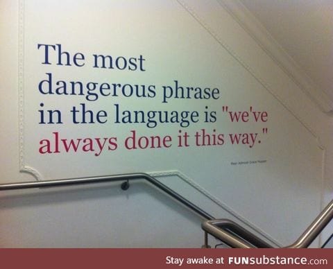 Progress is impossible without change