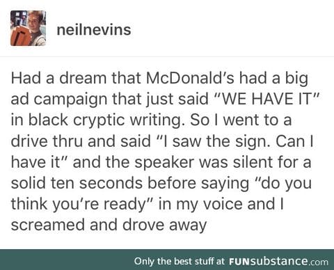 You can't have it