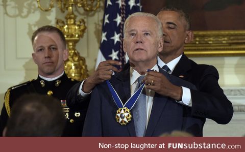 Biden Was Awarded The Presidential Medal Of Freedom With Distinction!