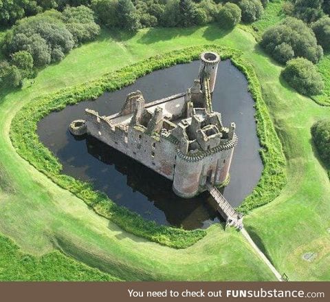 You say it's Caerlaverock Castle... I say it's the castle from Inkdeath.