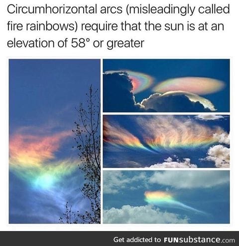 Rainbow clouds