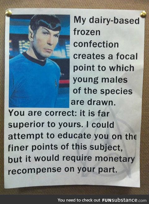 Spock's Milkshake Brings All The Boys To The Yard