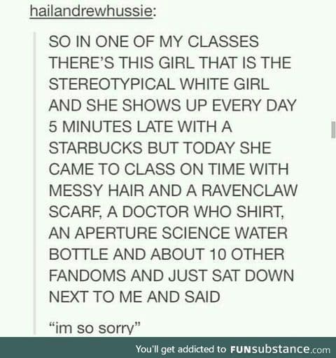 Fandoms hit her hard
