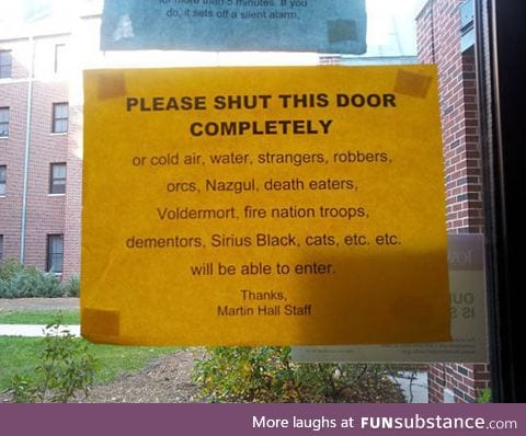 Shut this door