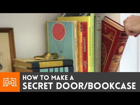 Secret bookcase door!