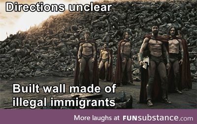 Illegal immigrant wall