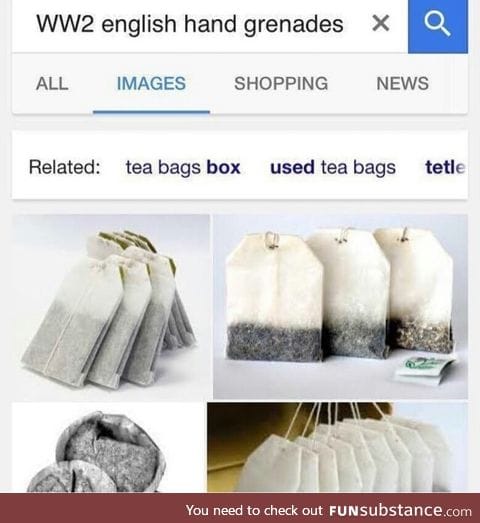 English hand grenades