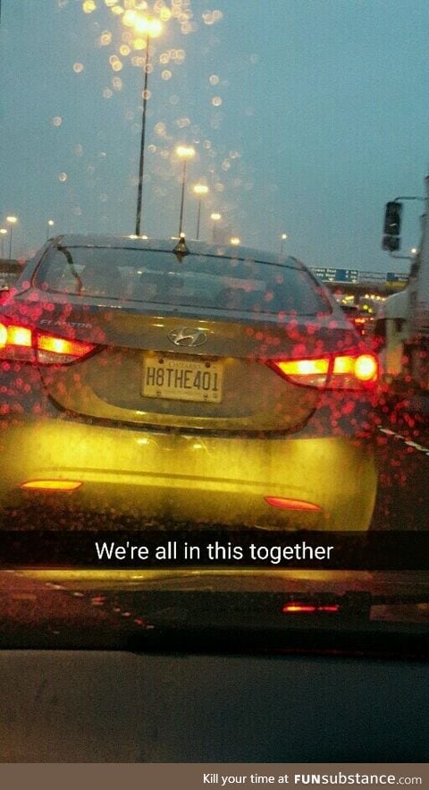 Someone really hates their commute