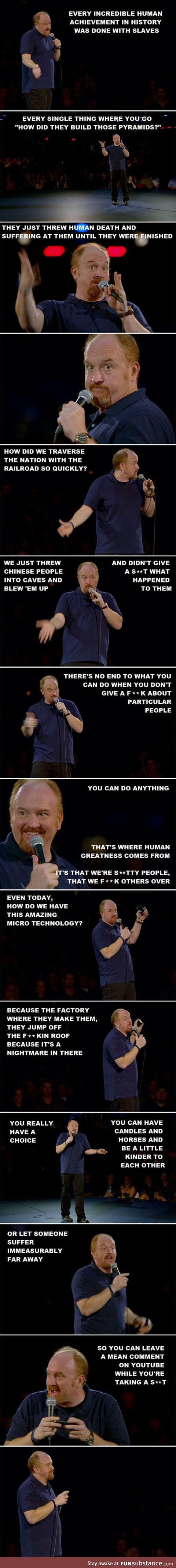 Louis C.K. On our human nature