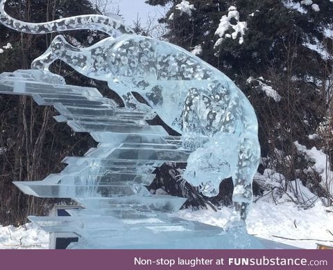 Amazing ice sculpture