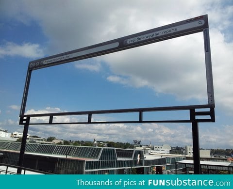 Clever Weather Billboard