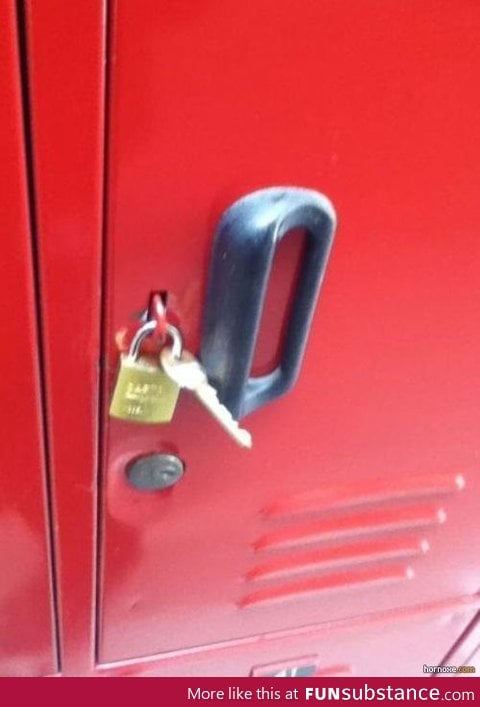 One way to store your spare key?