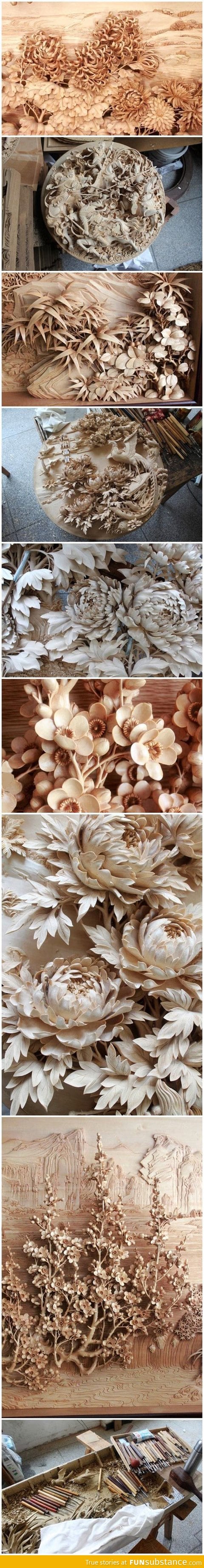 Amazing Chinese wood craft