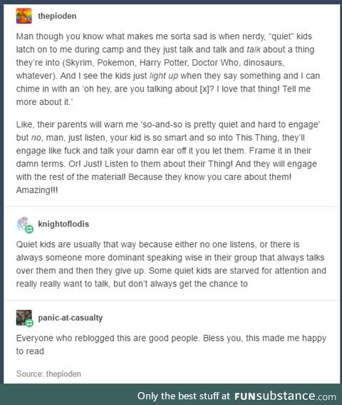 all they need is a good topic