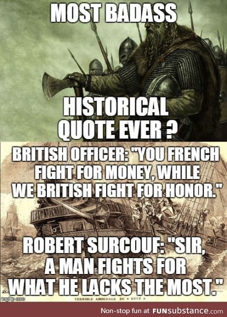 French corsair Robert Surcouf with british ship Kent in 1800