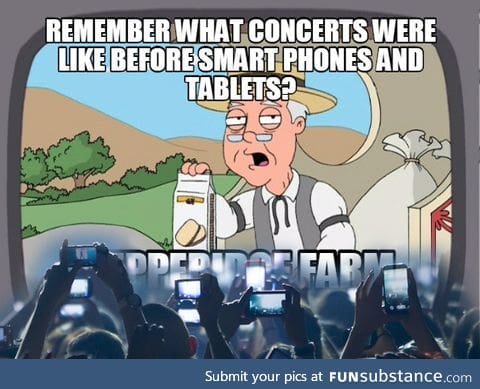 Honestly I don't know why people bother recording concerts with their phones