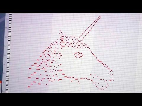 Guy wrote a piece of music in the shape of a unicorn