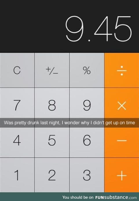 Setting up your alarm when you're drunk
