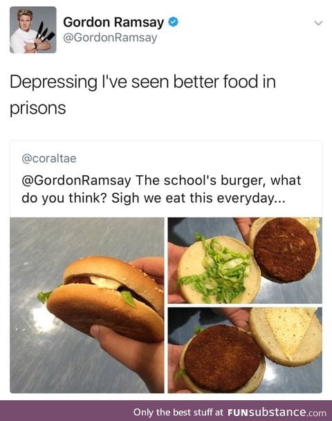 We have Gordon Ramsay on our side